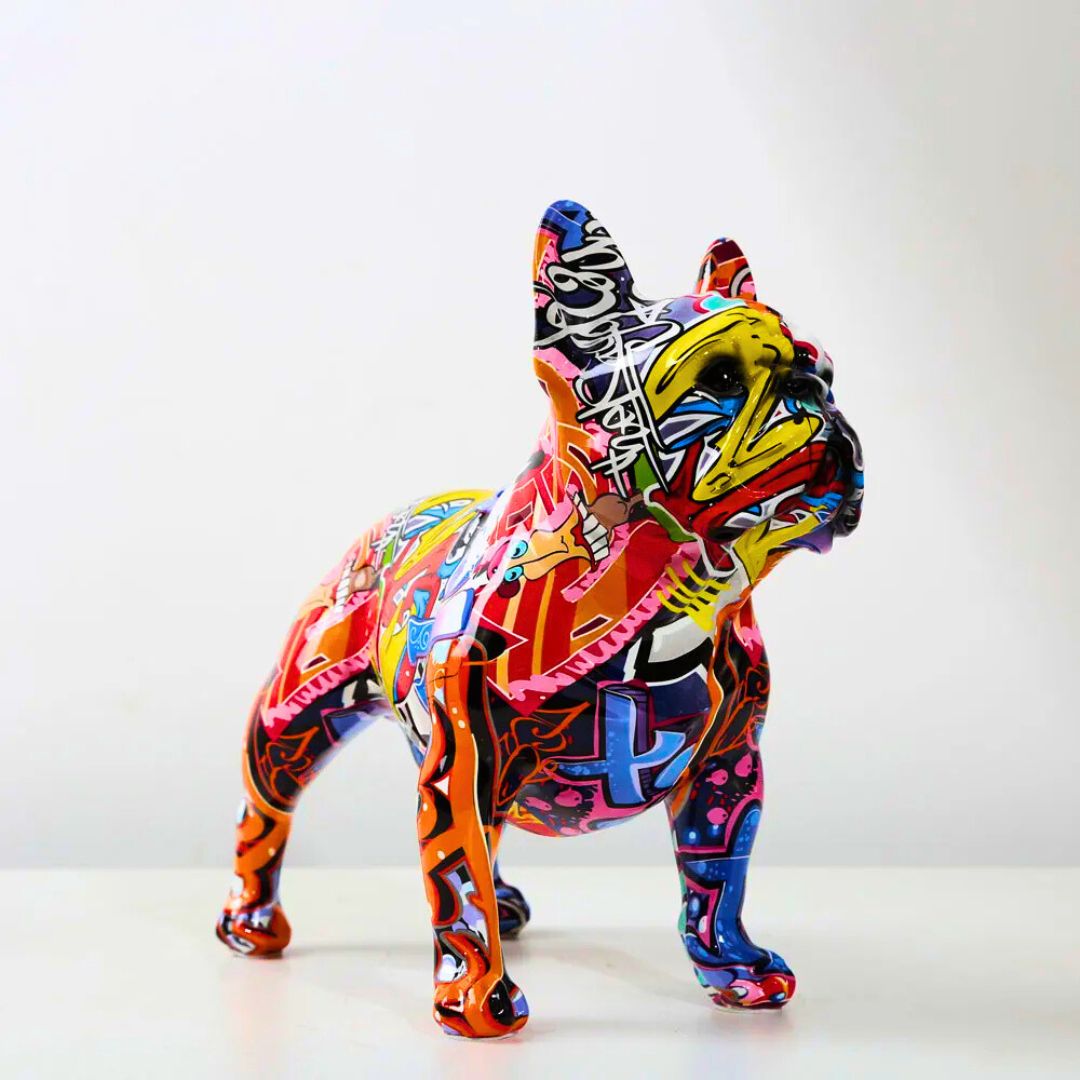 Urban Franse Bulldog Sculptuur Moderne Kunst 2
