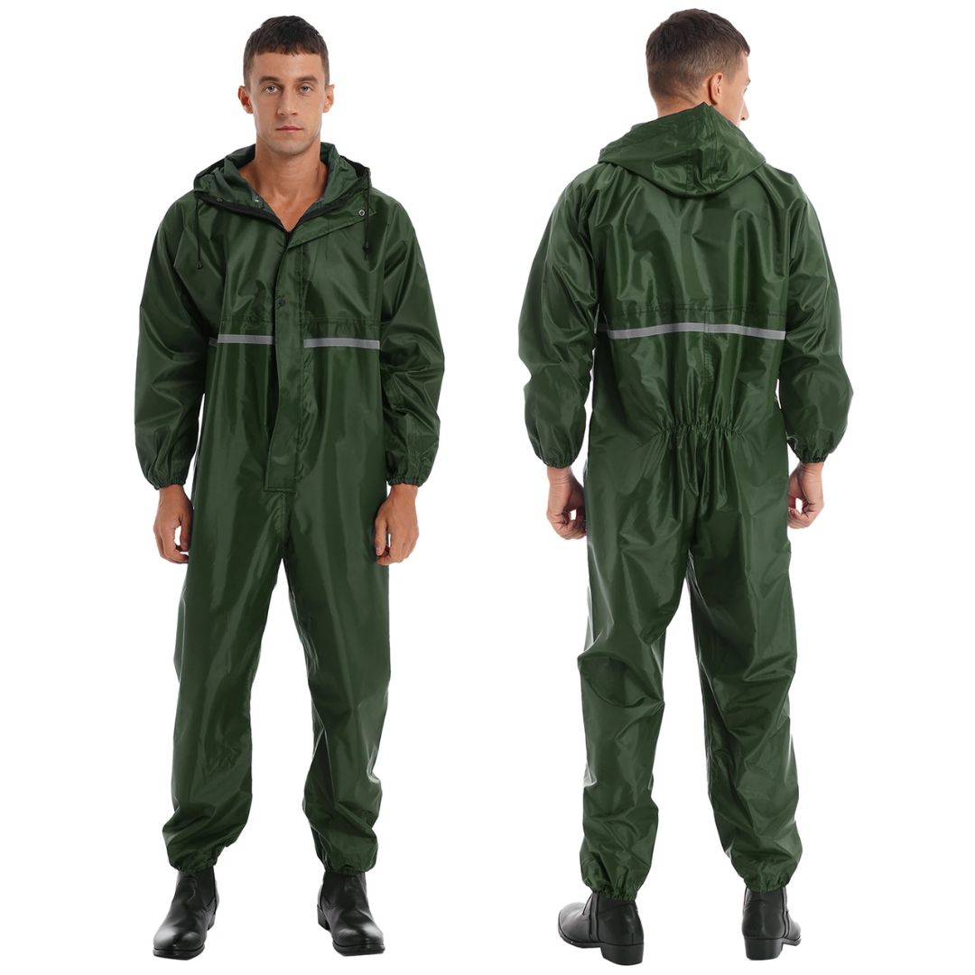 Veiligheidsoverall met Capuchon Waterdicht Reflecterend 1