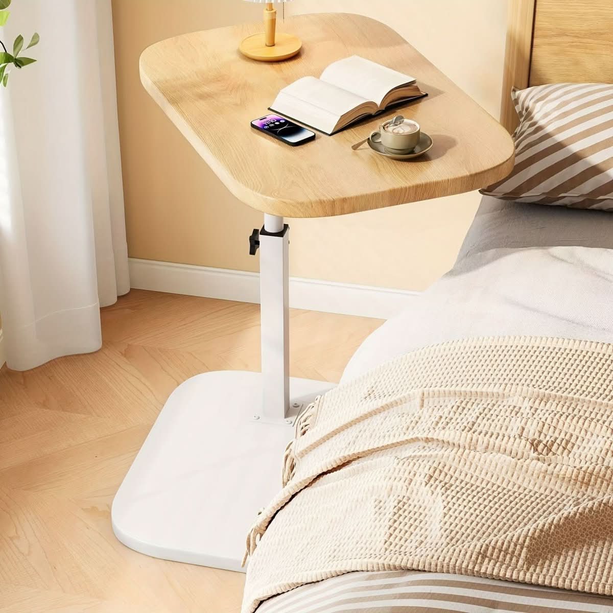 Verstelbare Bijzettafel voor Bank en Bed 8
