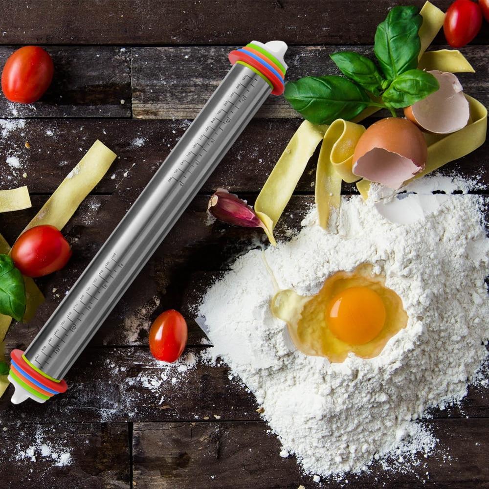 Verstelbare Deegroller voor Thuisbakkers met Precisie Schijven 0