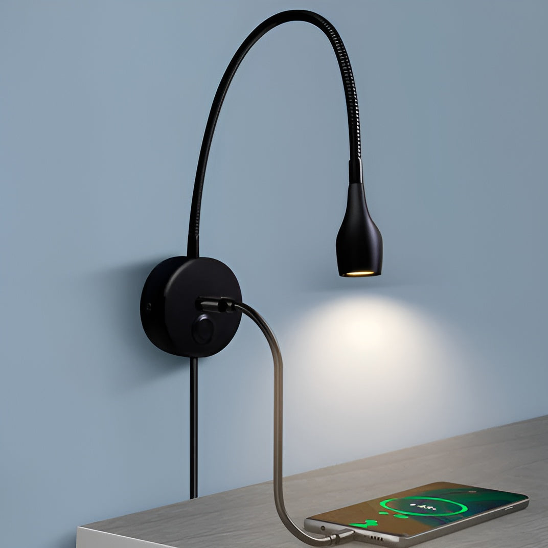 Verstelbare Leeslamp met USB Oplaadpoort voor Bed en Bureau 2