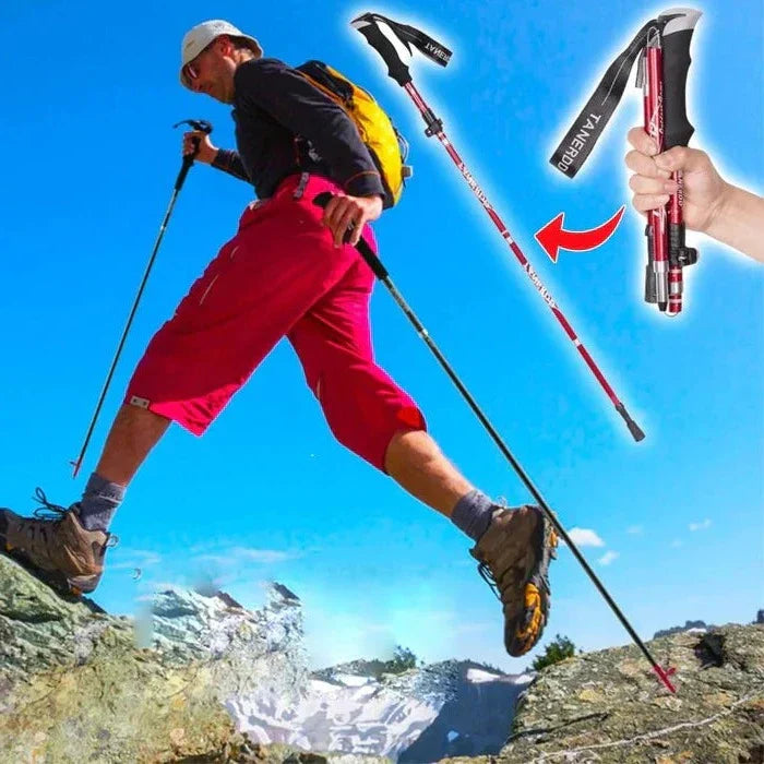 Verstelbare Trekkingstokken Telescopisch voor Avontuurlijke Wandelaars 1