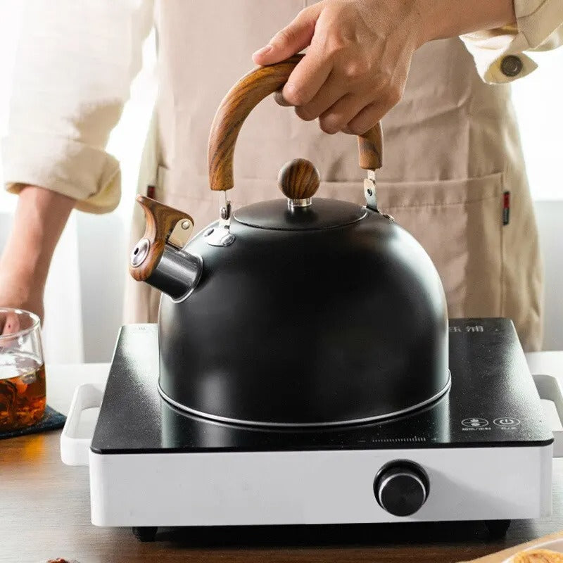 Verstelbare Waterkoker voor Stijlvolle Koffie en Thee - Waterkoker Zwart kopen 5