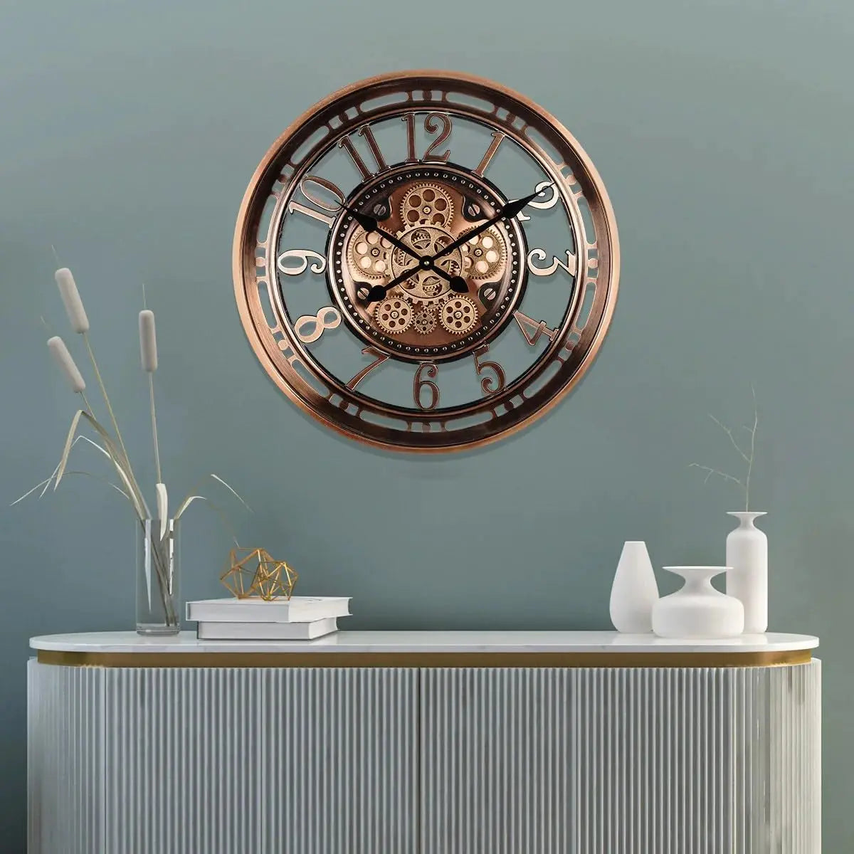 Vintage Wandklok voor Binnen met Antiek Ontwerp 1