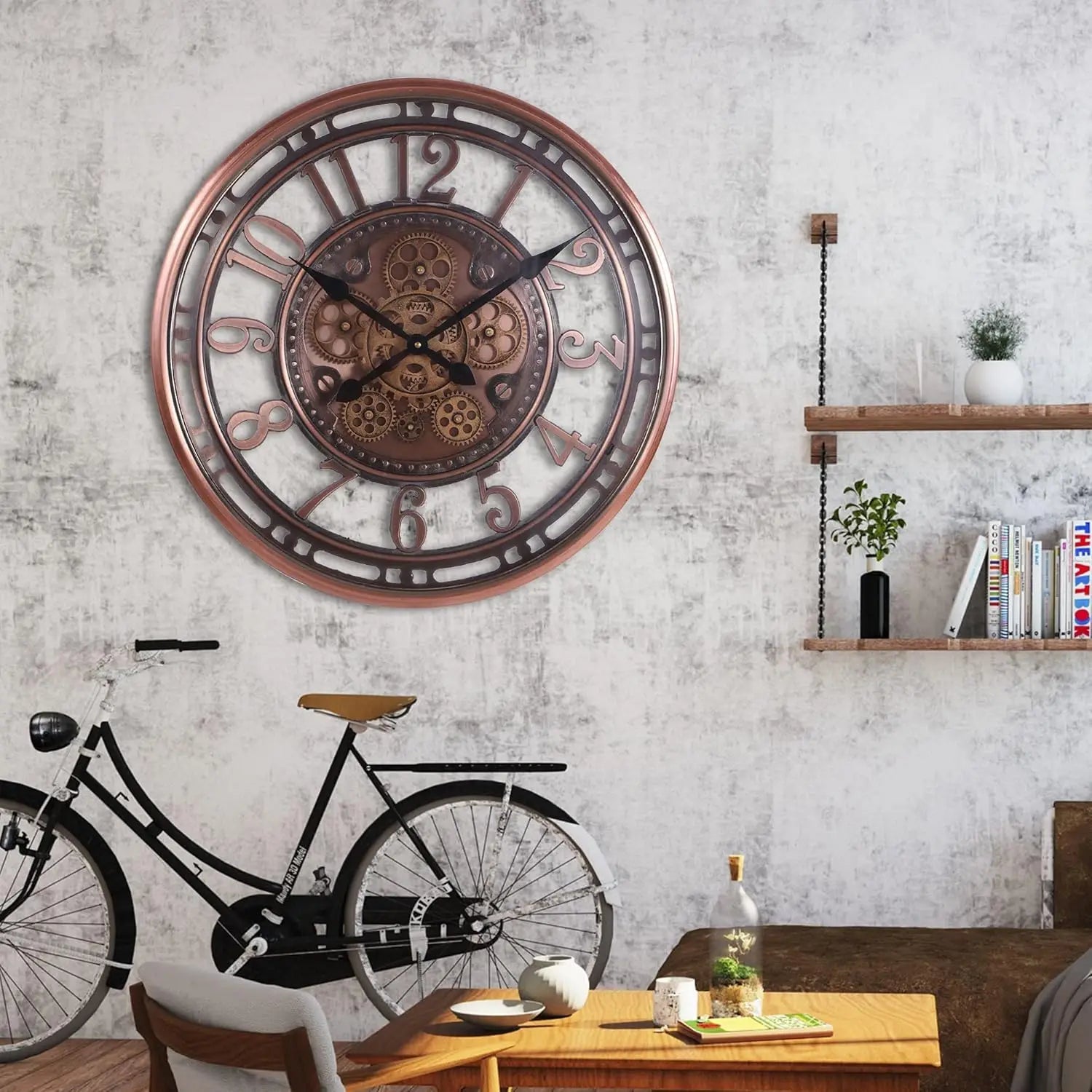 Vintage Wandklok voor Binnen met Antiek Ontwerp 5