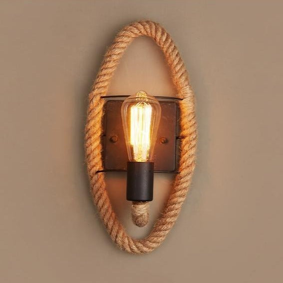 Vintage Wandlamp met Touw Design 2
