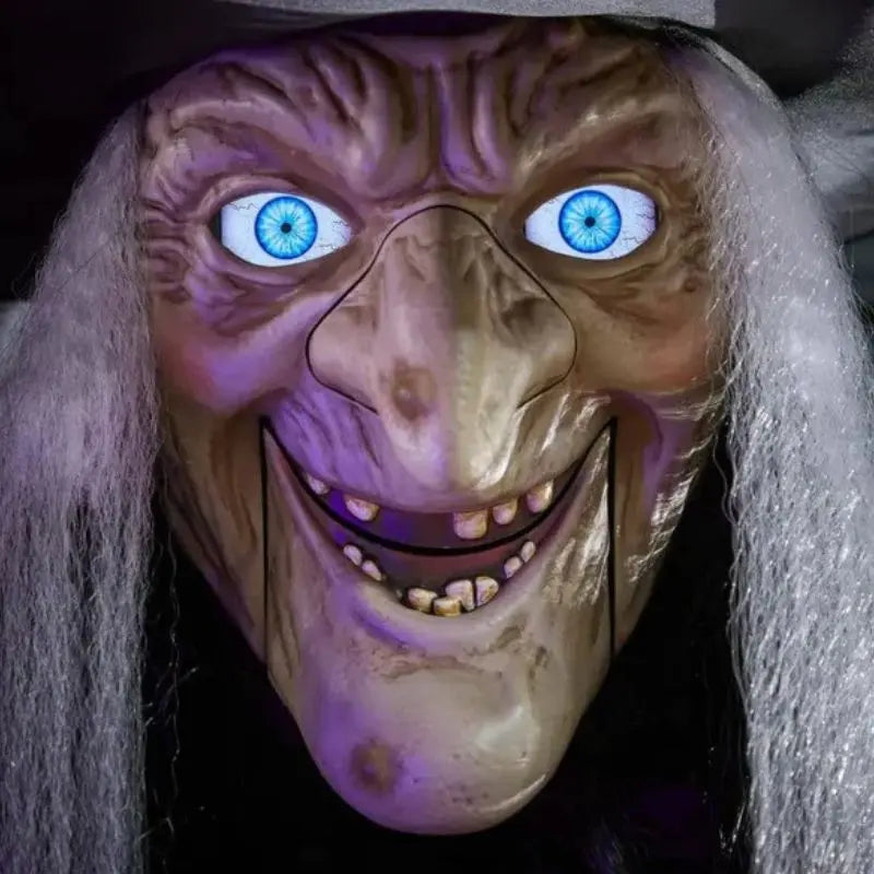 Vliegende Heks Halloween Decoratie met Licht en Geluid 2