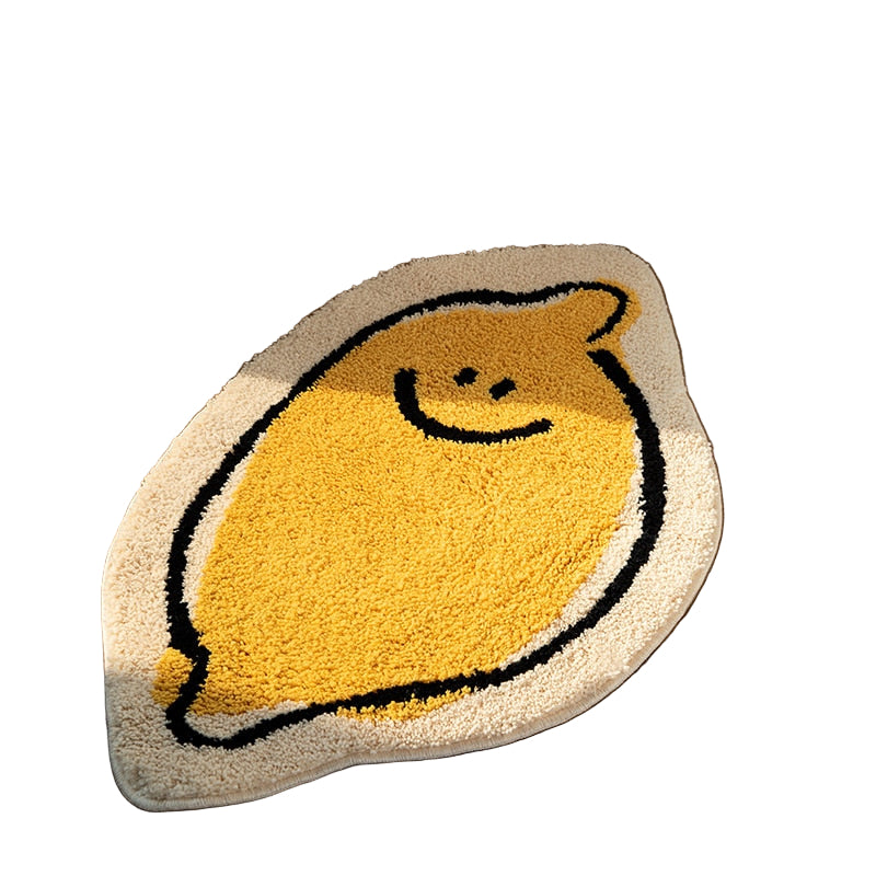 Vloerkleed Citroendessin Vrolijk voor Badkamer en Interieur 0