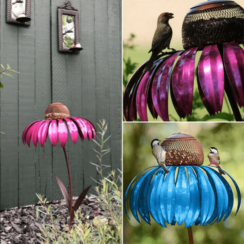 Vogelhuisje Bloemvormig voor Tuin Decoratie 2
