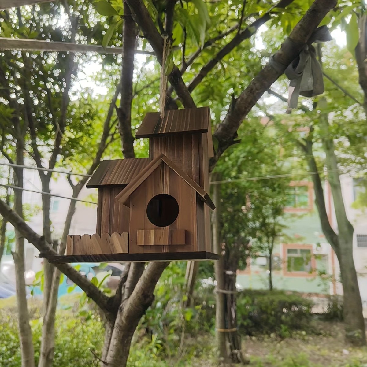 Vogelhuisje voor Buiten met Meerdere Nestkamers 4