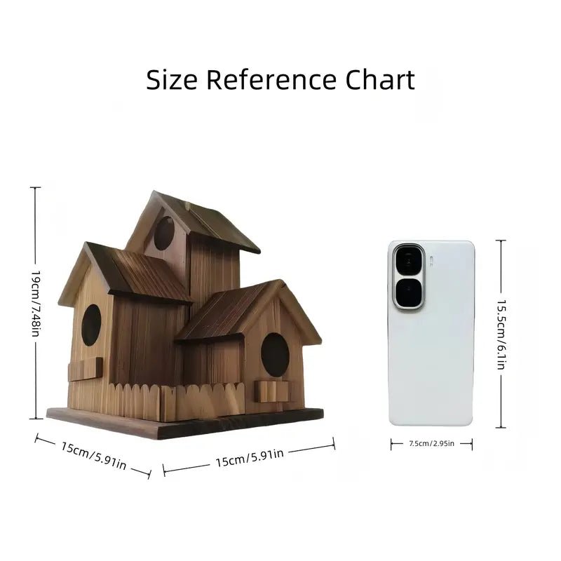 Vogelhuisje voor Buiten met Meerdere Nestkamers 8
