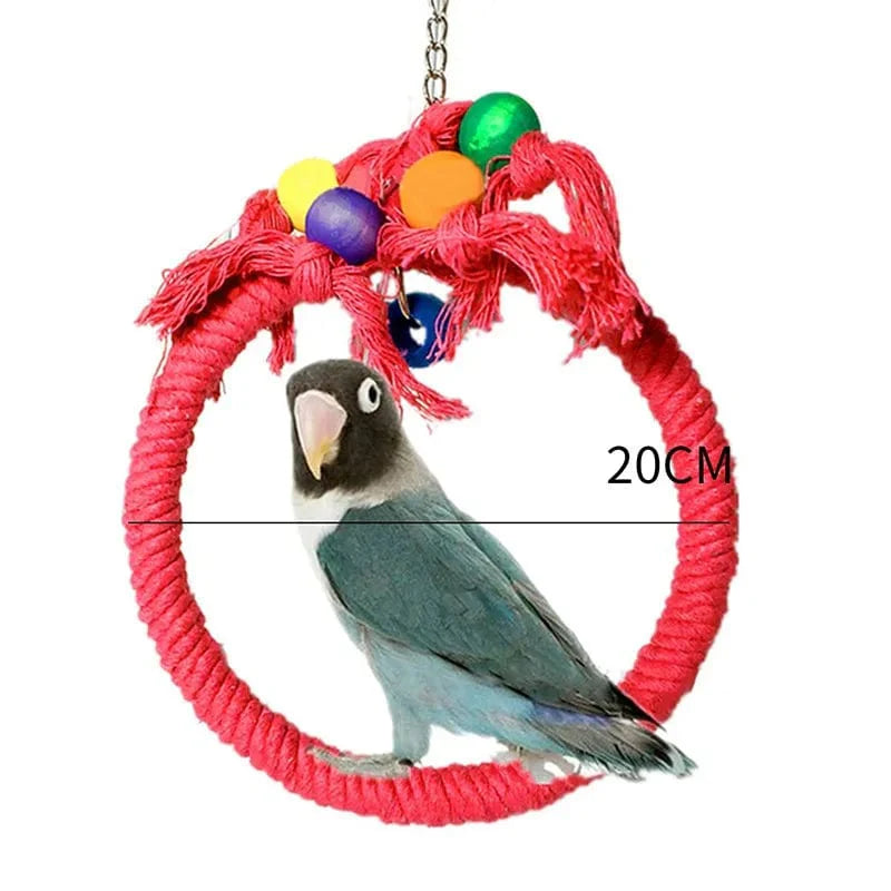 Vogelspeelgoed Kauwspeeltje voor Papegaaien en Kleine Vogels 7