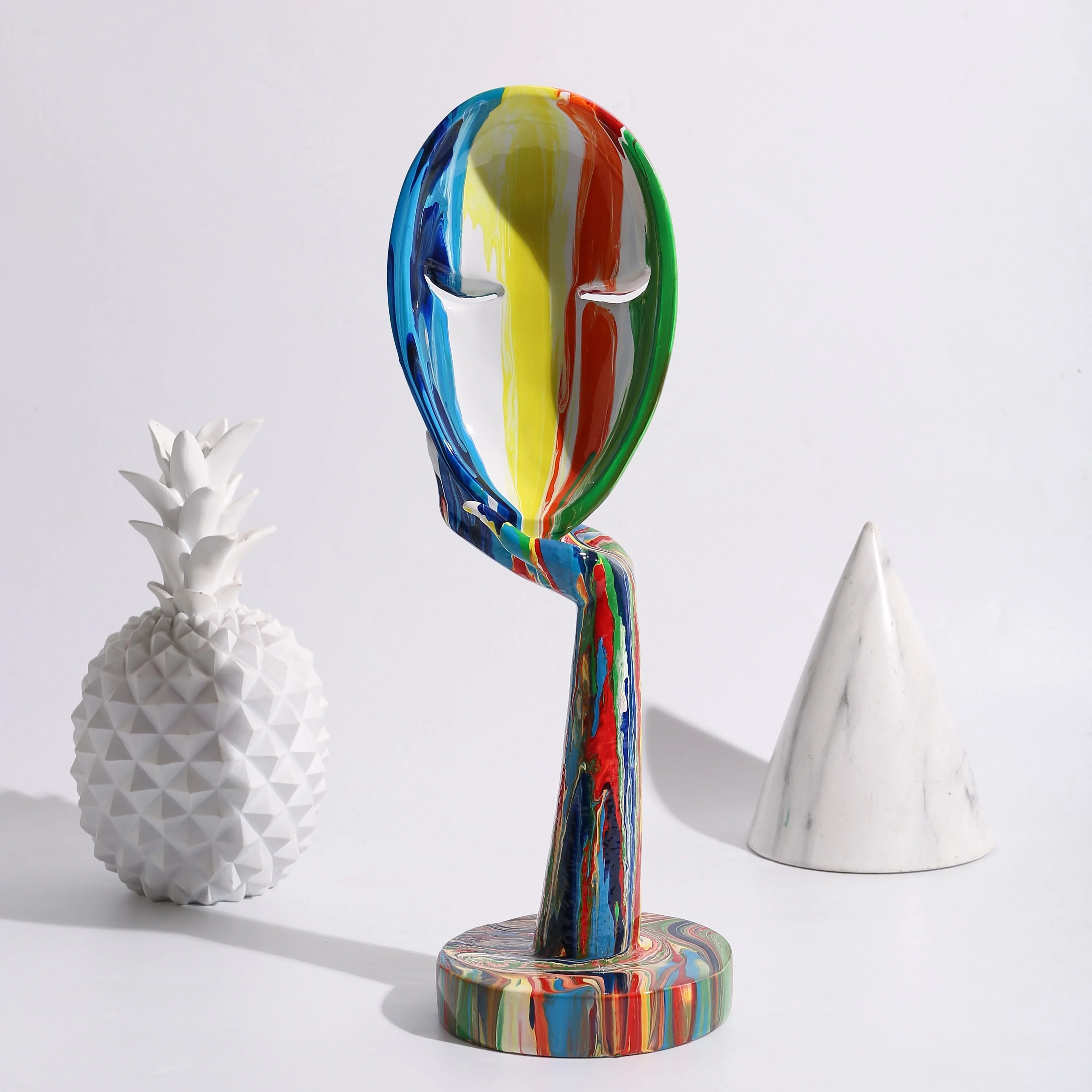 Vrouwelijke Masker Decoratie Artistiek Uniek Accentstuk 5