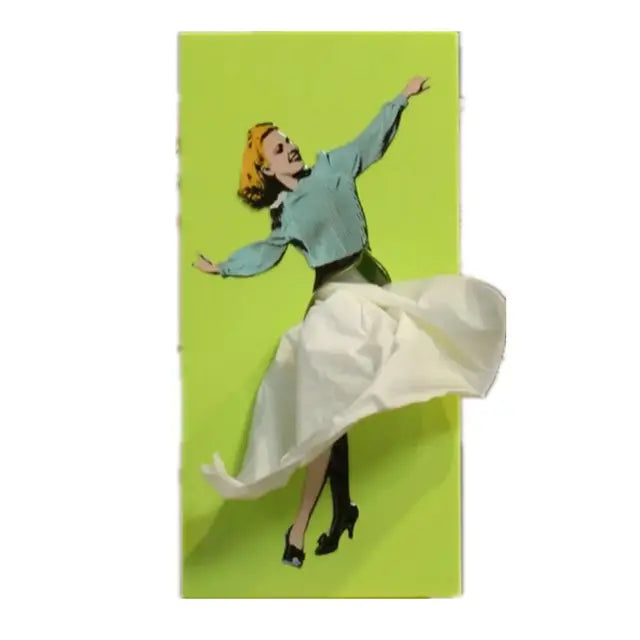 Vrouwelijke Retro Opbergdoos Stijlvol 8