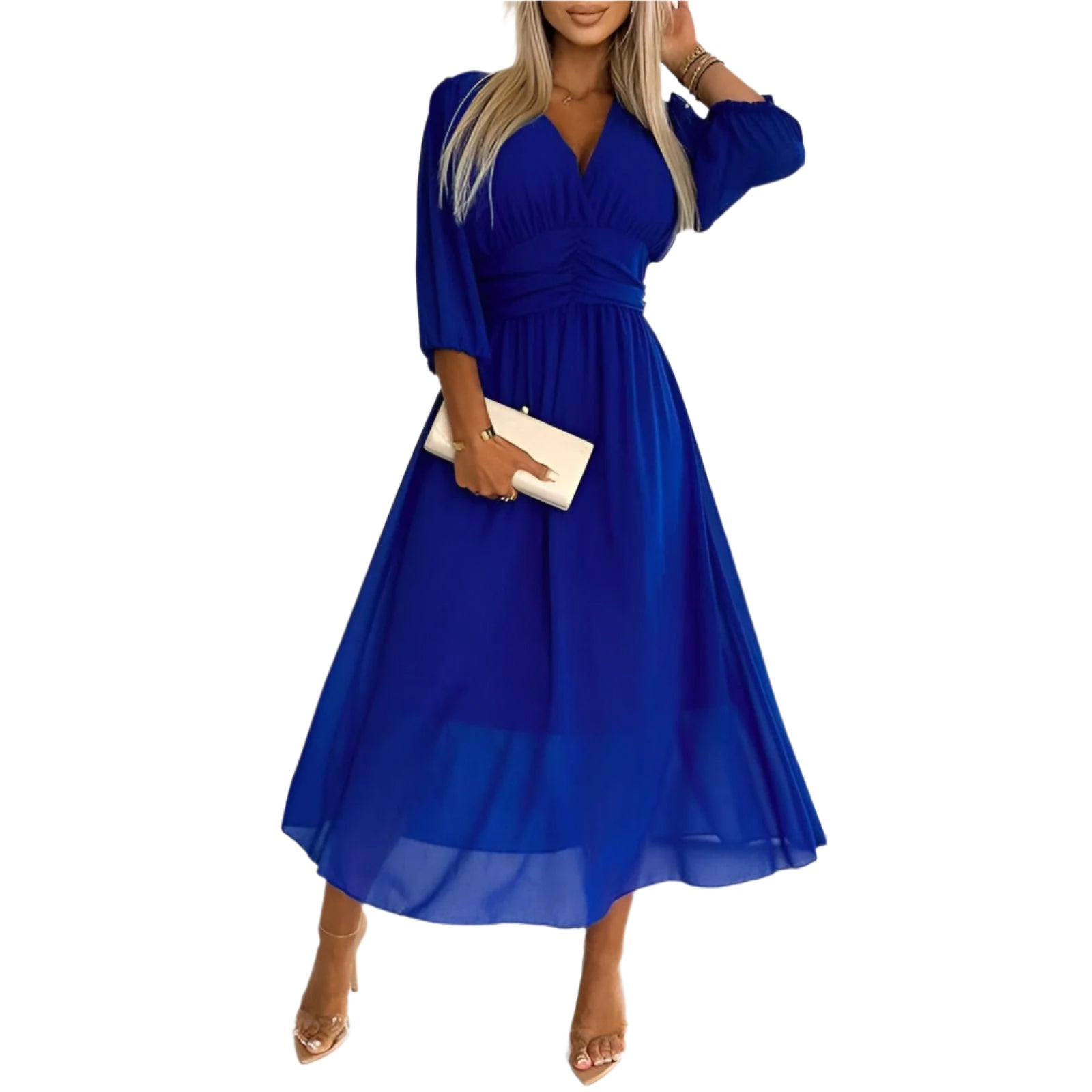 Vrouwen Chiffon Jurk Licht en Elegante Stijl 0