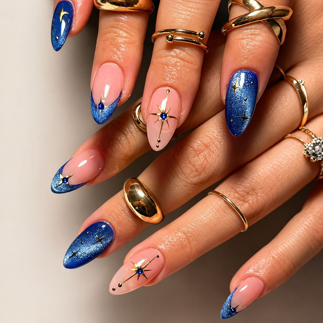 Vrouwen Kunstnagels Glanzend Design 0
