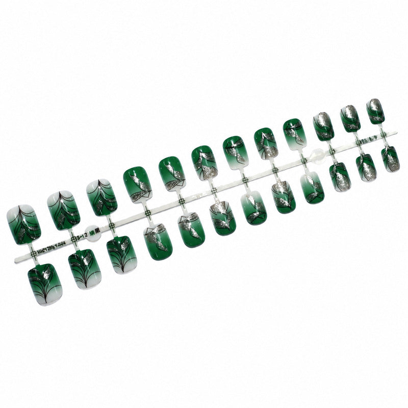 Vrouwen Kunstnagels met Bloemmotief Artistiek Design 5