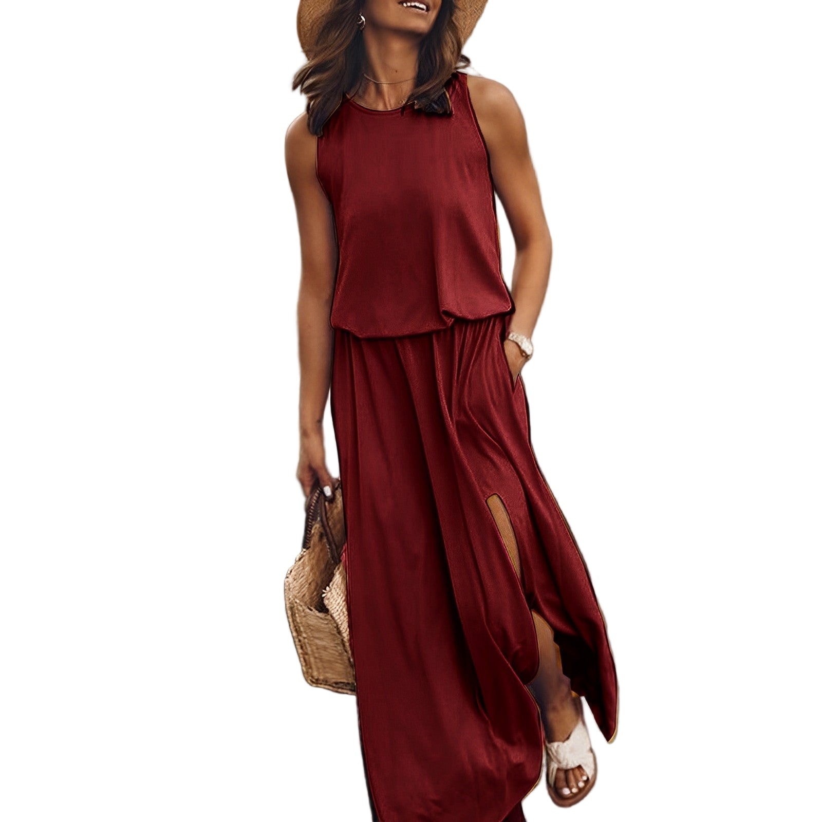 Vrouwen Maxi Jurk Modern Bunt 0