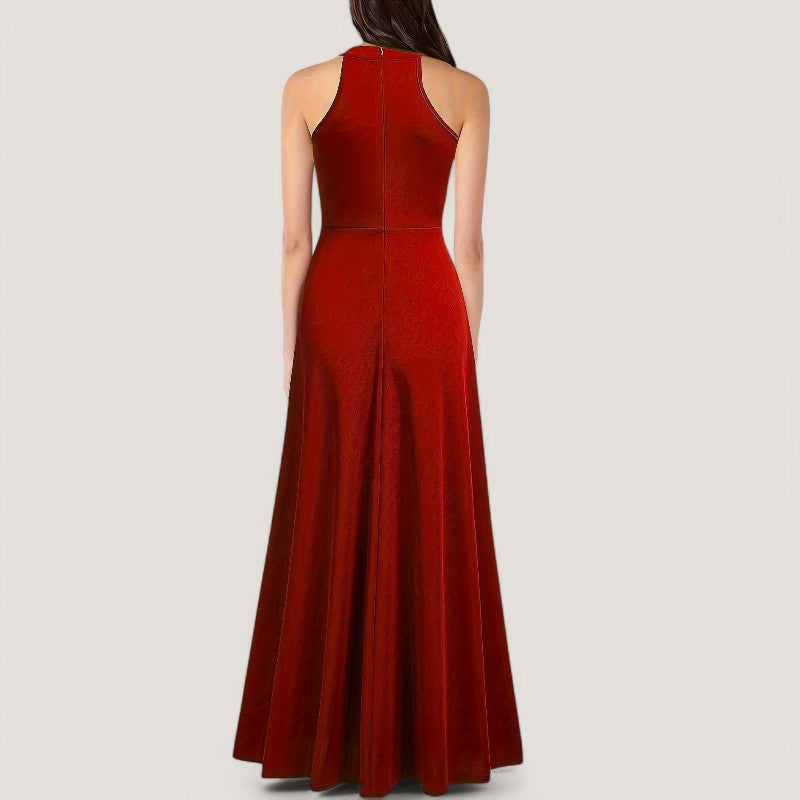 Vrouwen Maxi Jurk Zonder Mouwen Slim Fit 2