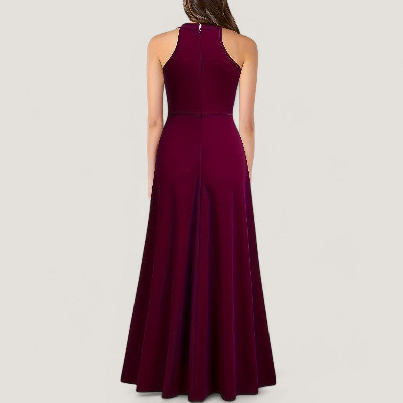 Vrouwen Maxi Jurk Zonder Mouwen Slim Fit 4