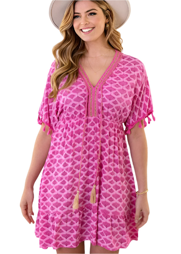 Vrouwen Midi Jurk Losse Pasvorm Boho Chic 0