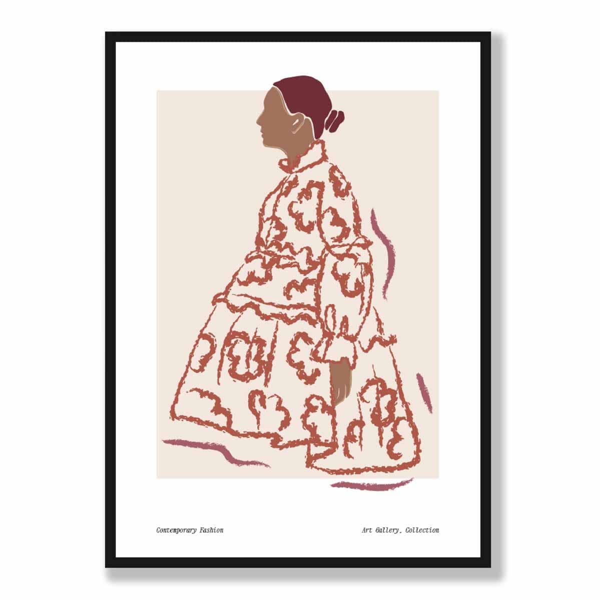 Vrouwen Poster Hedendaagse Mode Minimalistisch Galerijstijl 5