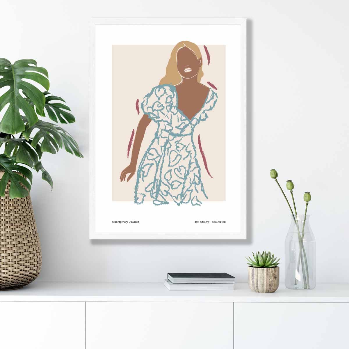 Vrouwen Poster Minimalistisch Design Modern Kunstwerk 4