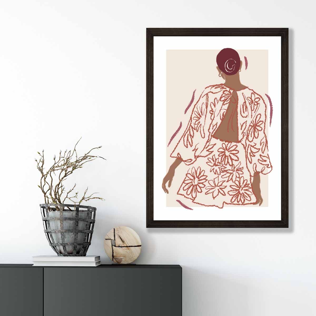 Vrouwen Poster Minimalistisch Moderne Schets Design voor Interieur Decor 3