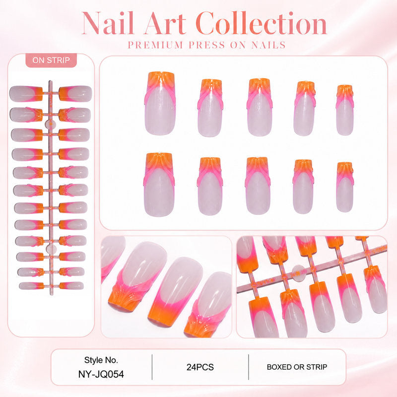 Vrouwen Press-On Nagels Bowlift Stijlvol Design 0
