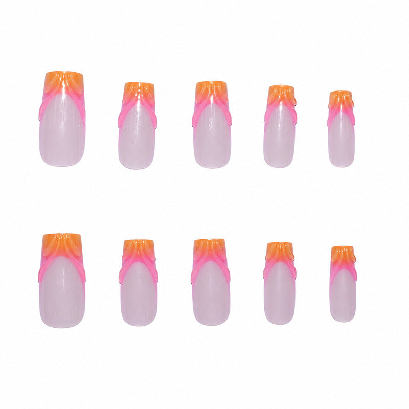 Vrouwen Press-On Nagels Bowlift Stijlvol Design 4