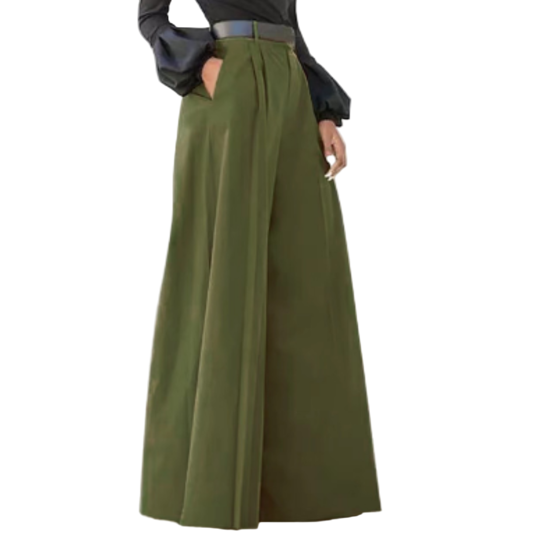 Vrouwen Wijde Pantalon Hoog Taille Stijlvol 0