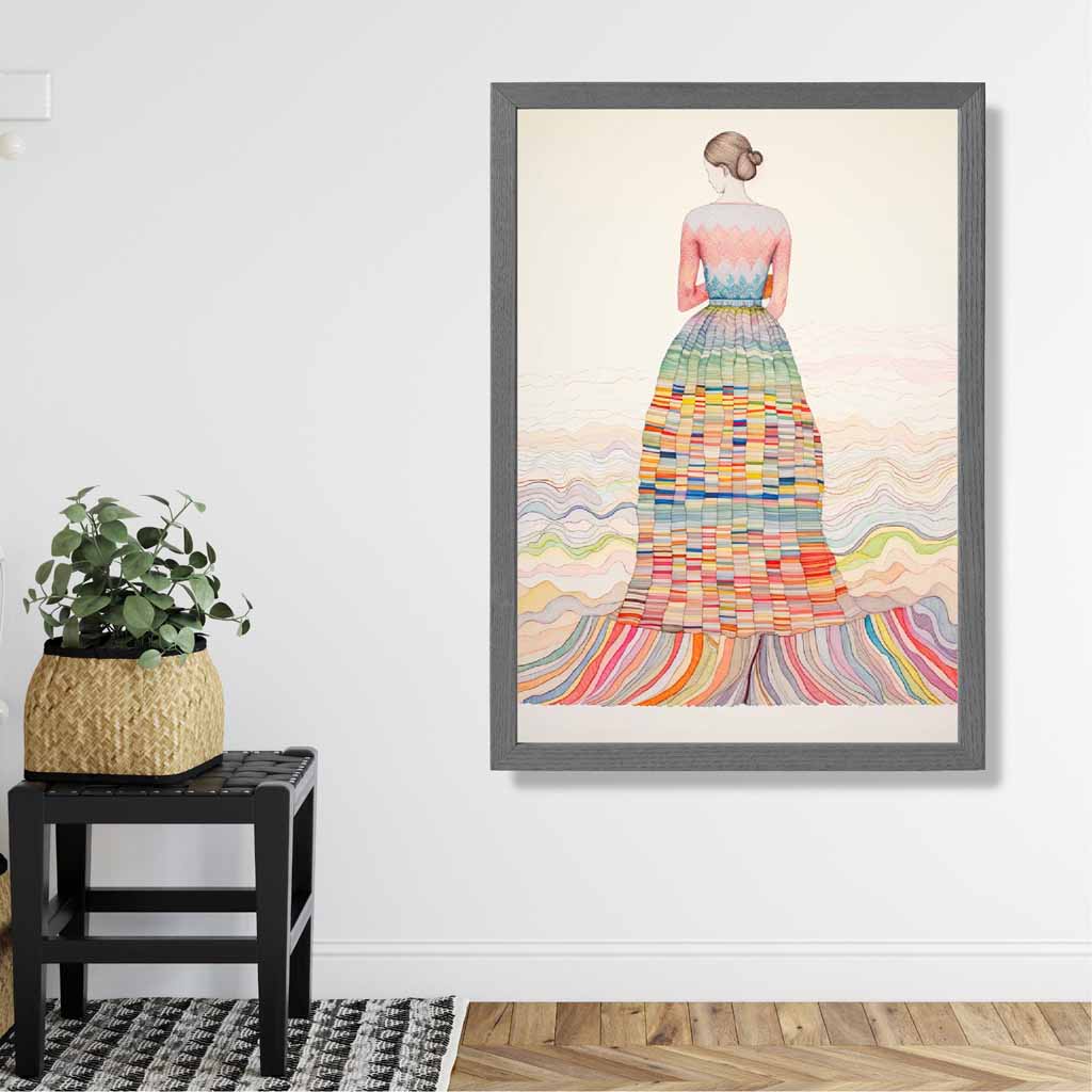 Vrouwenprint Abstracte Kunst Uniek Design voor Interieur 2
