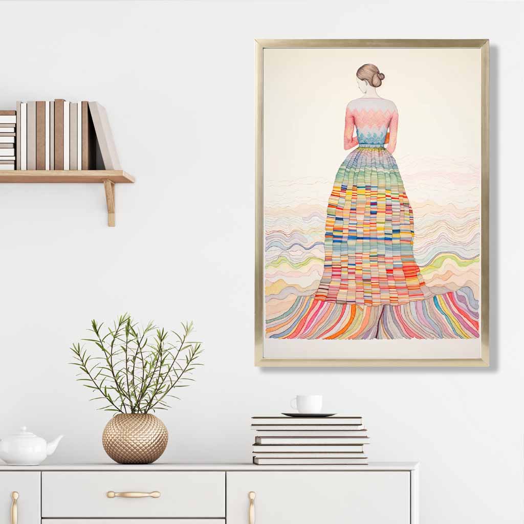 Vrouwenprint Abstracte Kunst Uniek Design voor Interieur 3