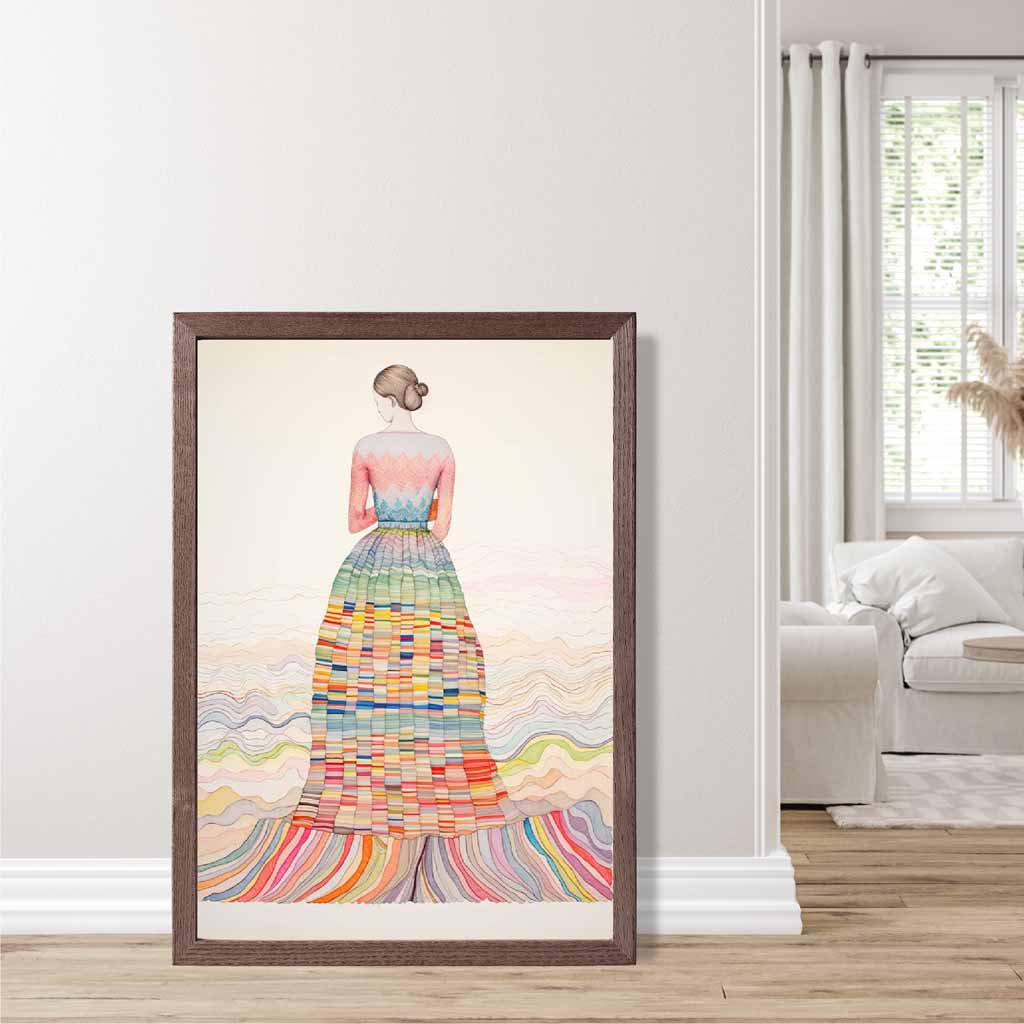 Vrouwenprint Abstracte Kunst Uniek Design voor Interieur 7