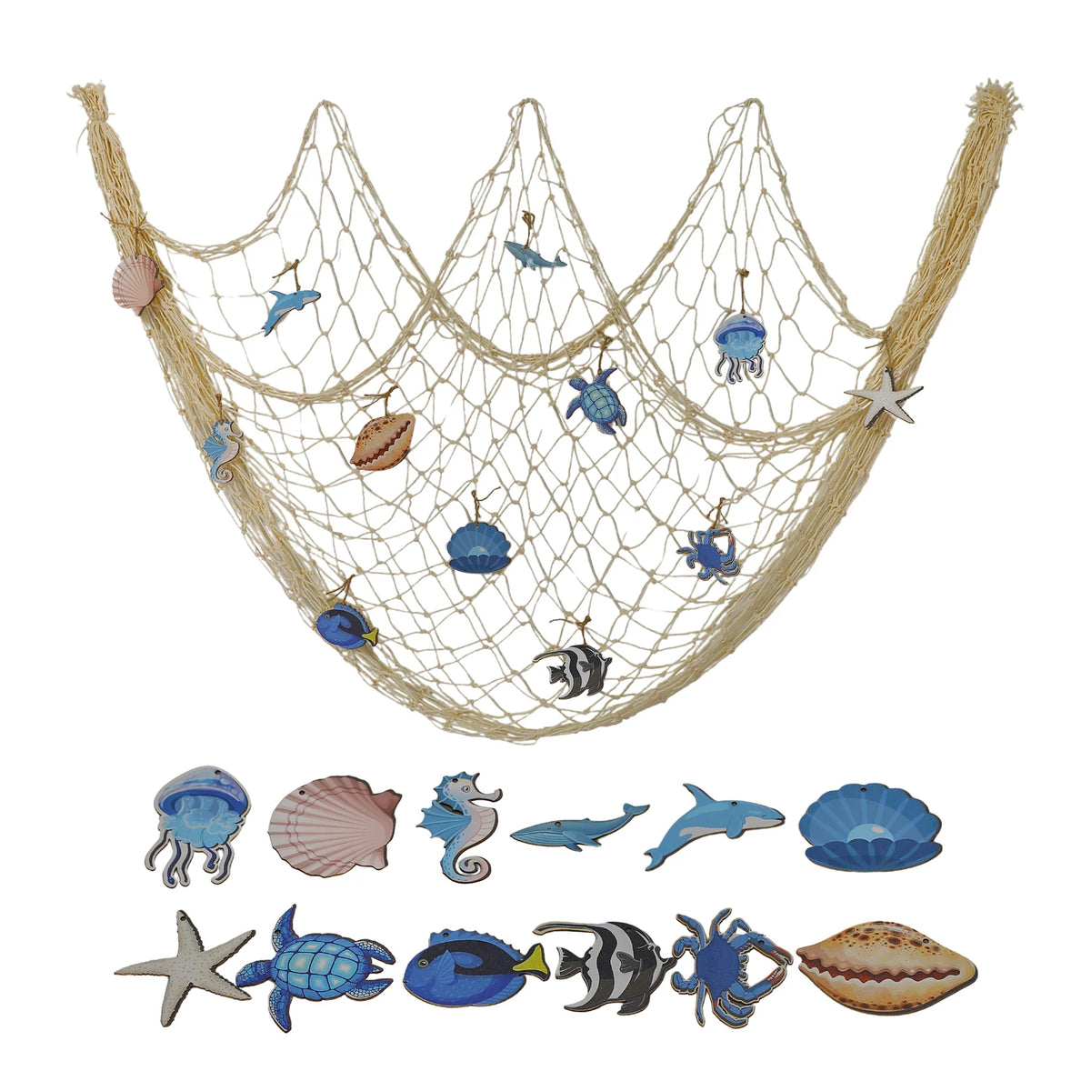 Wanddecoratie Nautische Stijl Wandnet voor Woonkamer en Kinderkamer 2