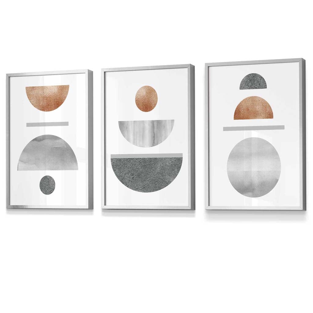 Wanddecoratie Woonkamer Set van 3 Geometrische Kunstwerken voor Moderne Interieurs 2