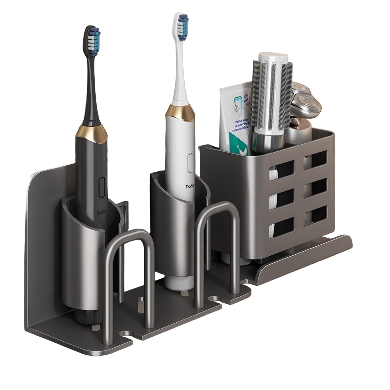 Wandgemonteerde Tandenborstelhouder voor Elektrische Tandenborstels Organizer 0