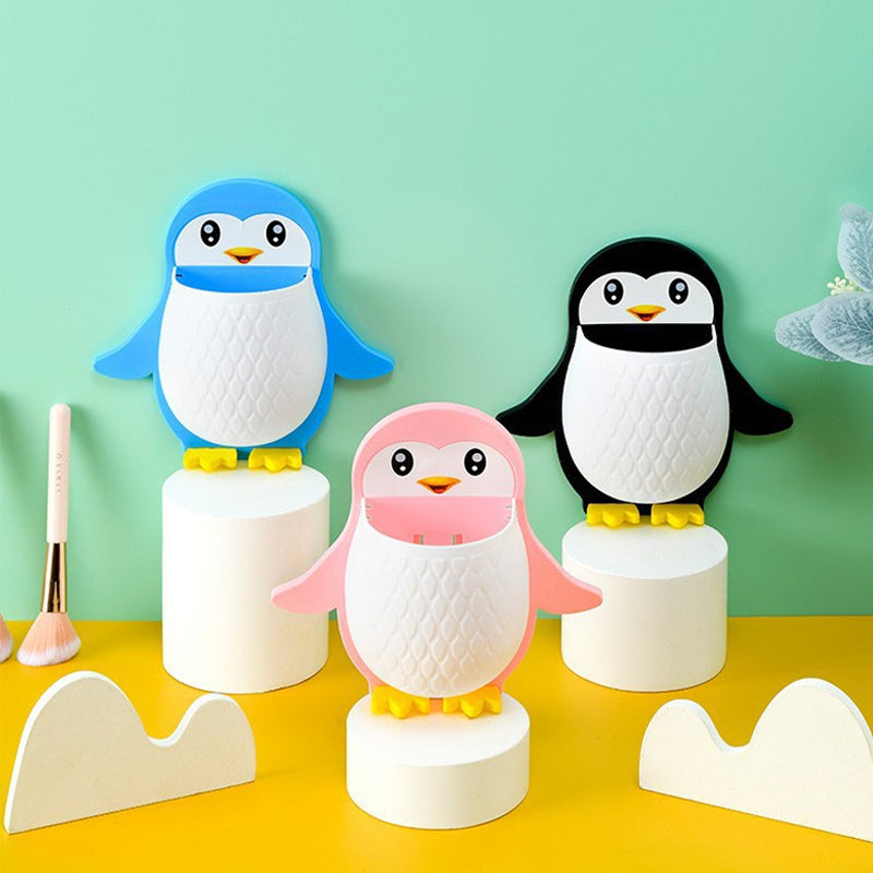 Wandgemonteerde Telefoonhouder in Pinguïn Design 1
