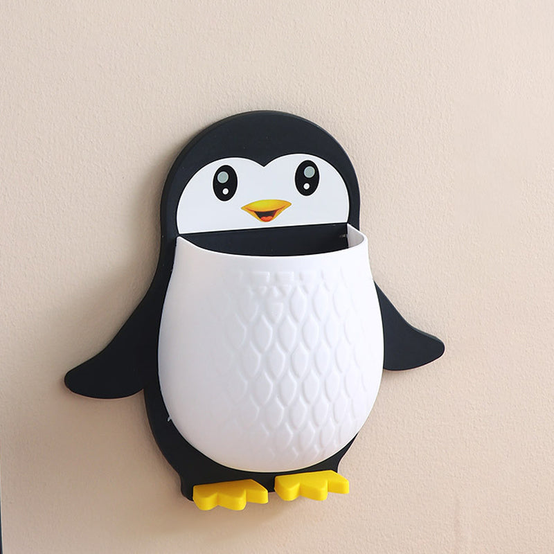 Wandgemonteerde Telefoonhouder in Pinguïn Design 10