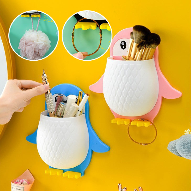 Wandgemonteerde Telefoonhouder in Pinguïn Design 2