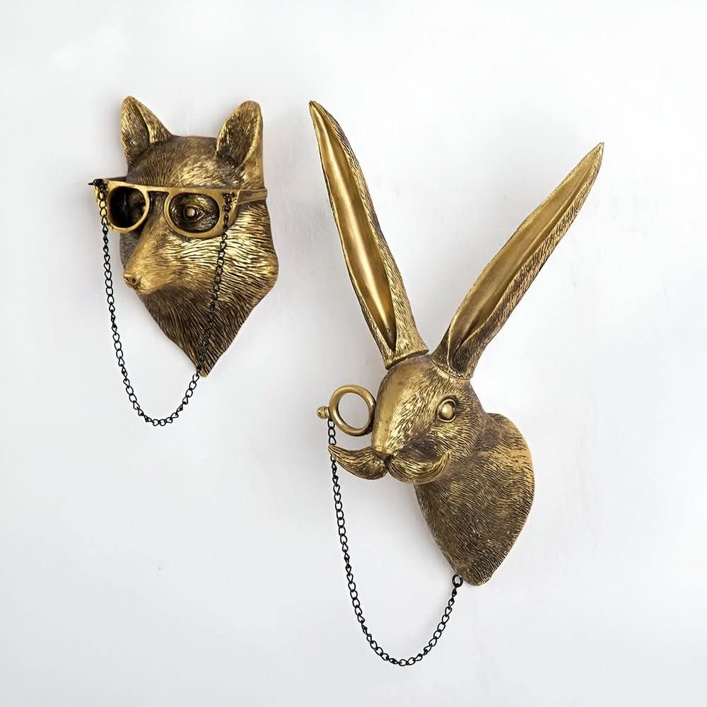 Wandhaak Dierenvormen Handgemaakt Decoratief Accent 3