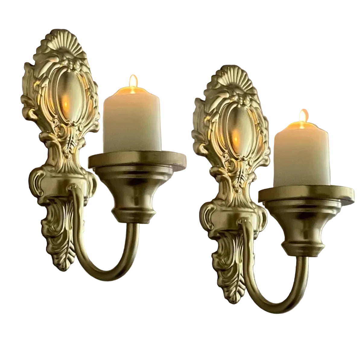 Wandkaarsenhouder Smeedijzer Tijdloos Design 0