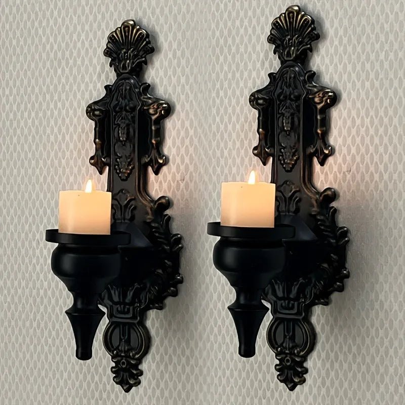 Wandkaarsenhouder Smeedijzer Tijdloos Design 1