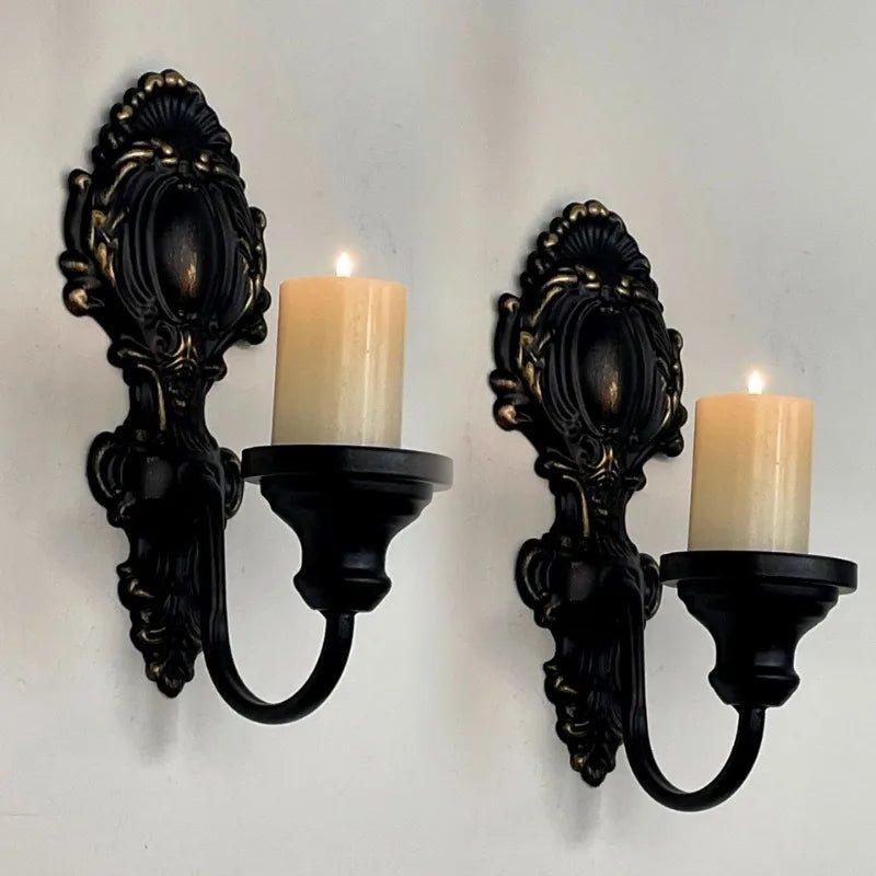 Wandkaarsenhouder Smeedijzer Tijdloos Design 4