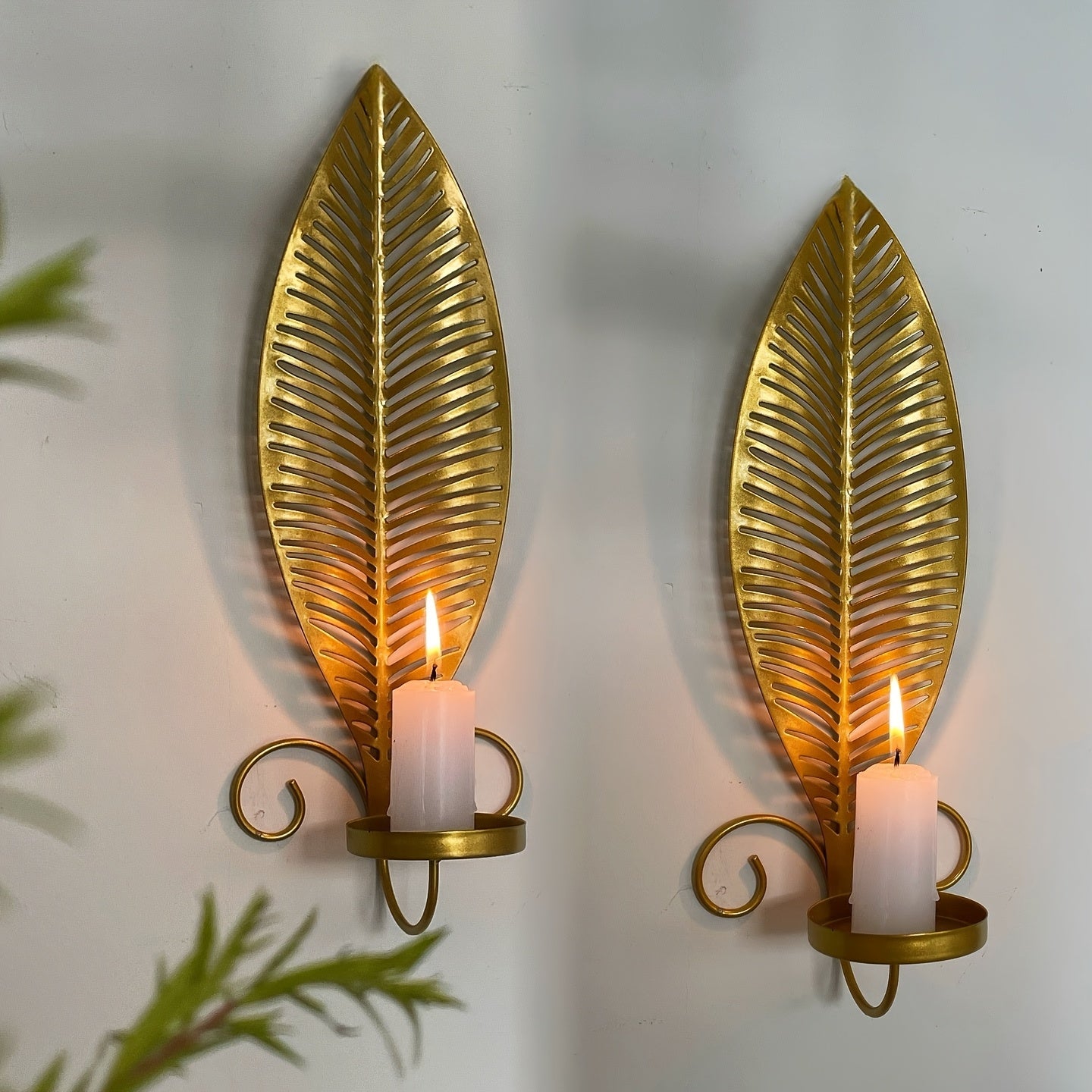 Wandkandelaars Bladmotief Modern Scandinavisch Design 0