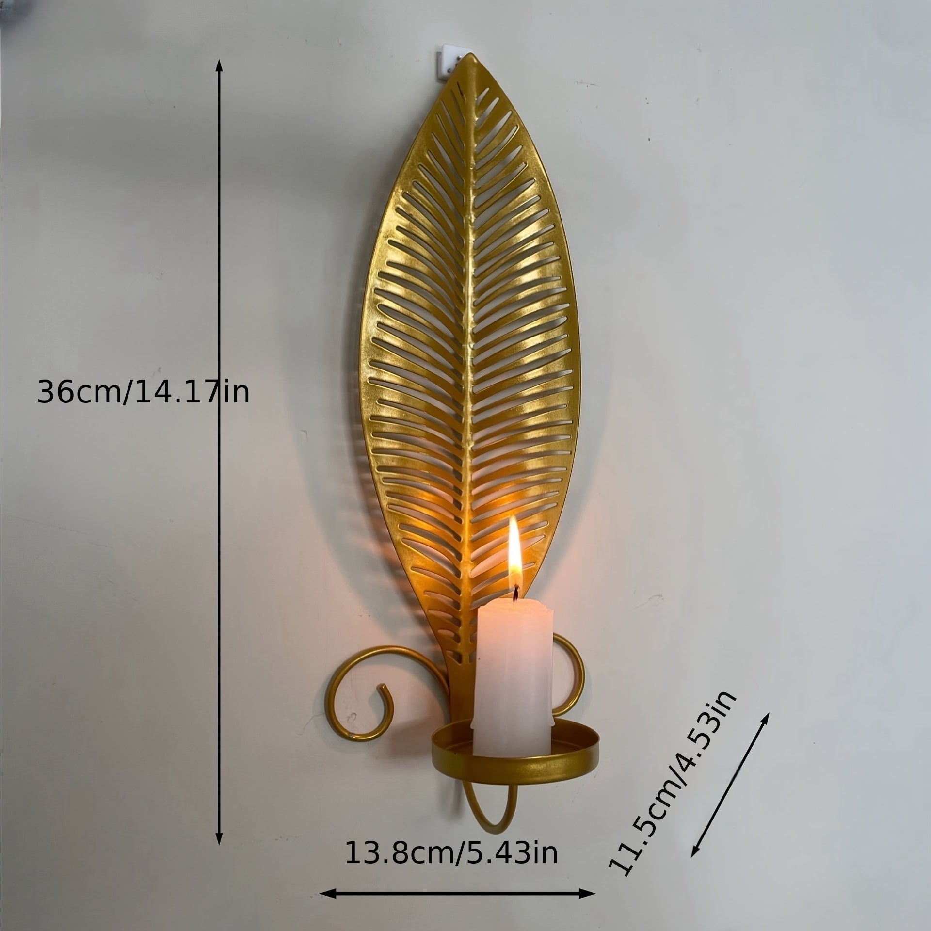 Wandkandelaars Bladmotief Modern Scandinavisch Design 3