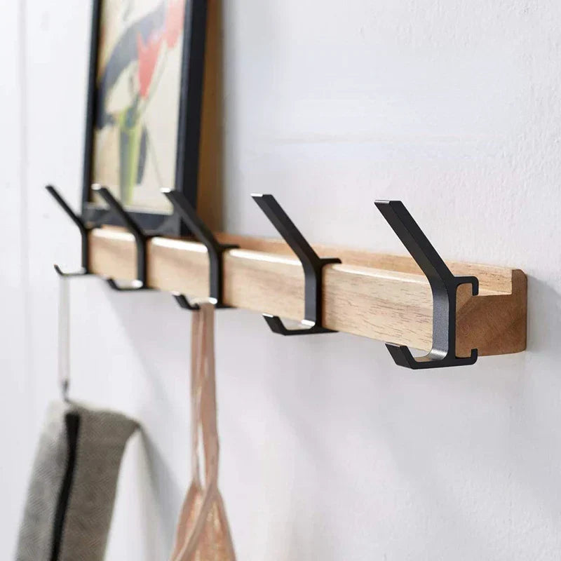 Wandkapstok met Beweegbare Haken Scandinavisch Design 1