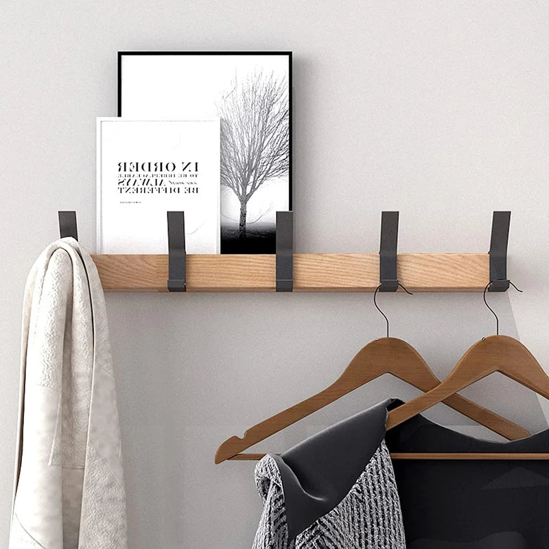 Wandkapstok met Beweegbare Haken Scandinavisch Design 3
