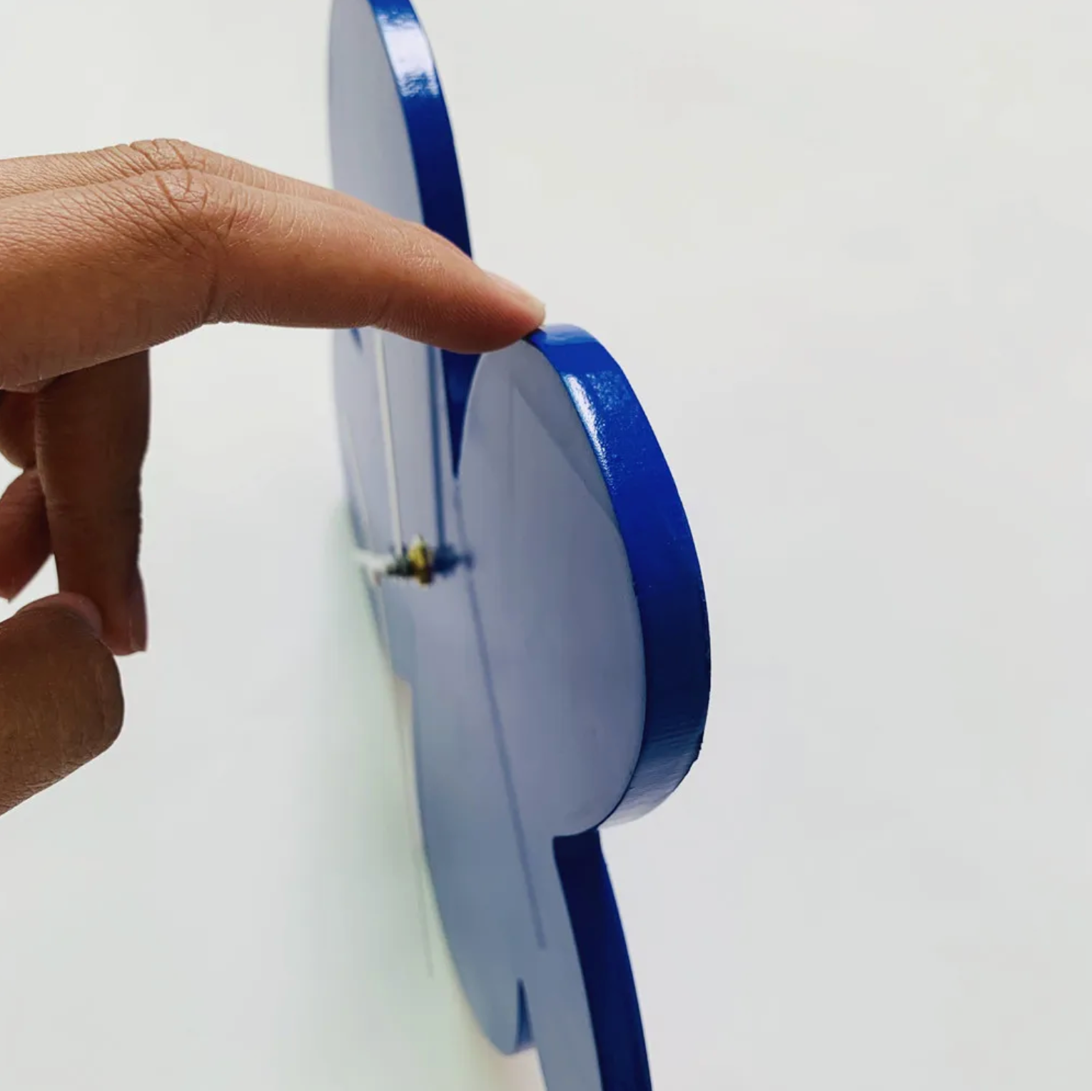 Wandklok Geometrisch Blauw Modern 5