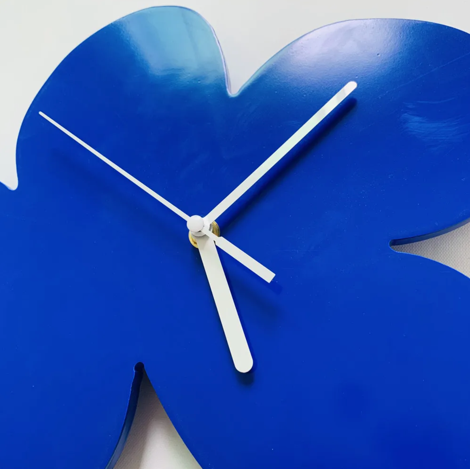 Wandklok Geometrisch Blauw Modern 6